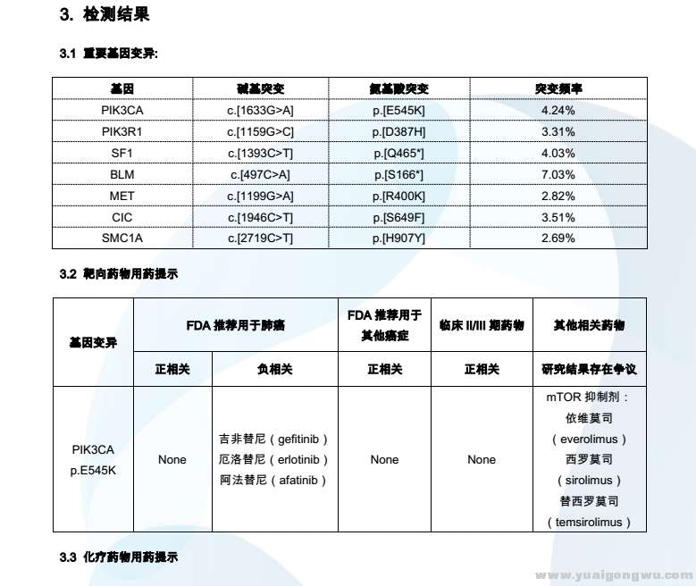 华大基因外周血基因检测报告